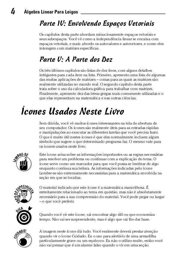 Algebra Linear Para Leigos Pdf